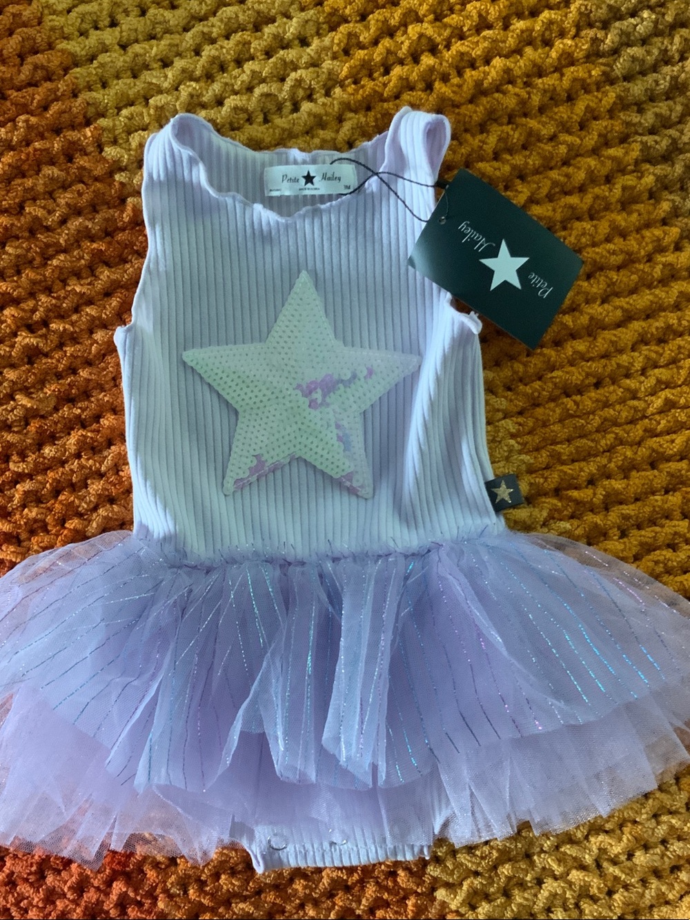 Petite Haley Lilac Star Tulle Tutu Dress - Kids Costume